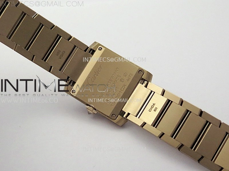 Tank Francaise Ladies 21.2mm Diamond Bezel RG 8848F 1:1 Best Edition Silver Dial on RG Bracelet Ronda Quartz V2